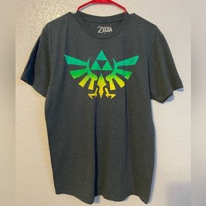 Legend of Zelda Hylian Crest Graphic Tee, Grey